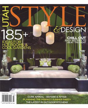A magazine cover with a green and white theme.